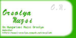 orsolya muzsi business card